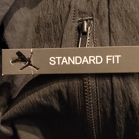 Jordan NIKE Dry Woven Short Sleeve Hot Jacket Men's Medium Black 2 hand pockets - Picture 13 of 14